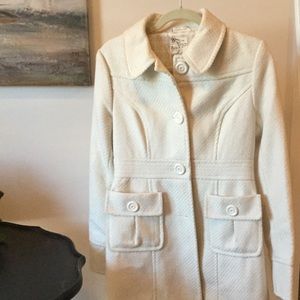 Cream Fitted Coat
